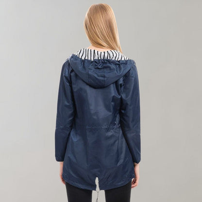 TECLA - Gabardina impermeable larga de invierno para mujer