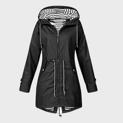 TECLA - Gabardina impermeable larga de invierno para mujer