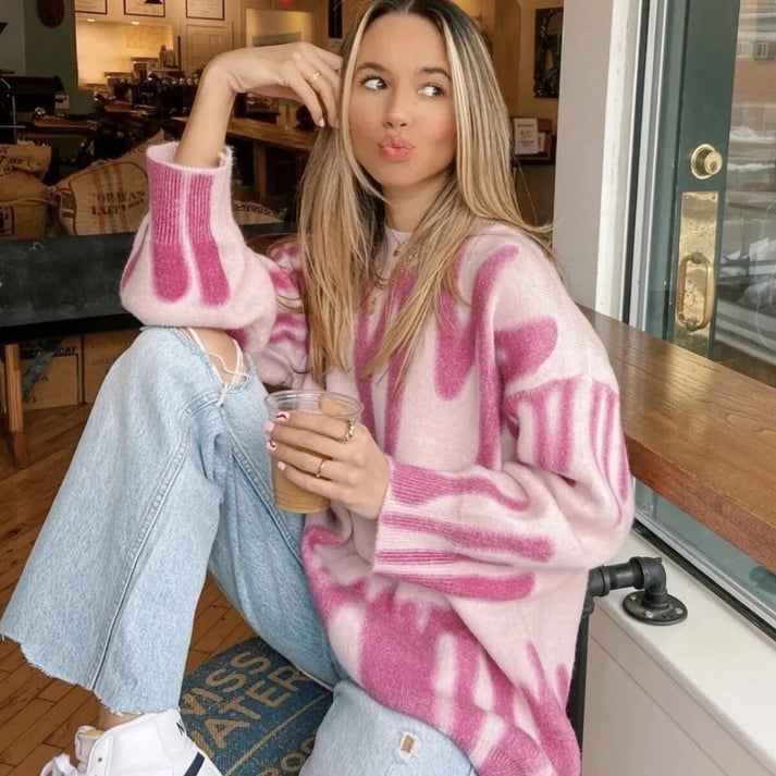 CELESTINA – Suéter de invierno oversized de lana para mujer