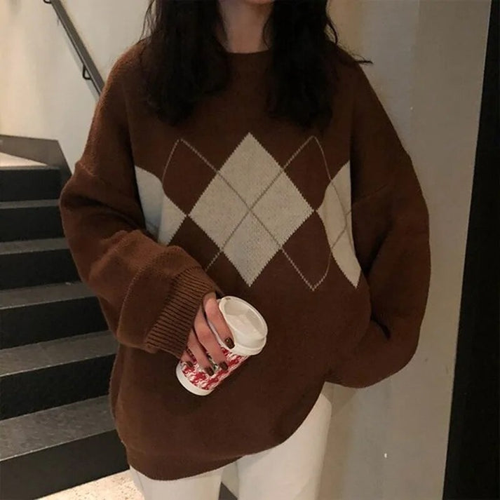 CELESTINA – Suéter de invierno oversized de lana para mujer