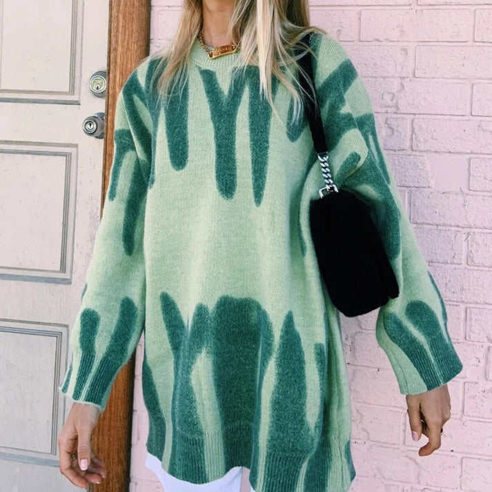 CELESTINA – Suéter de invierno oversized de lana para mujer