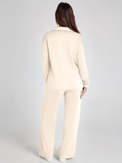 Conjunto lounge de dos piezas para mujer con tacto suave y estilo relajado – LYANA Softwear