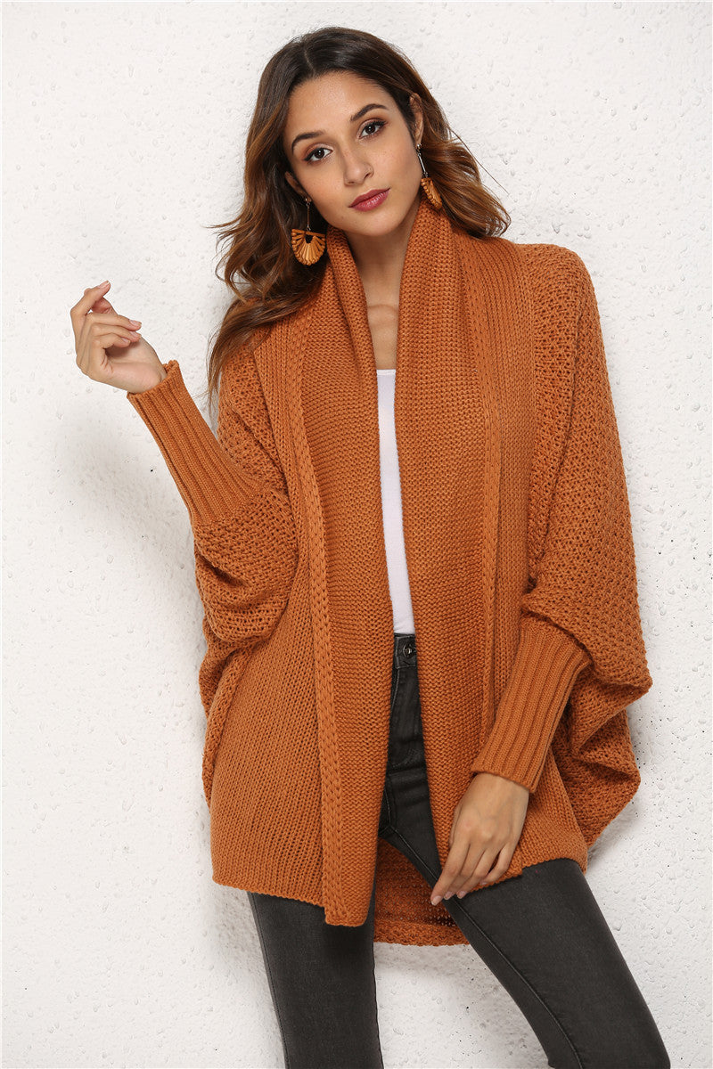 Alice - Cardigan de punto oversize para mujer Cafe Talla Única