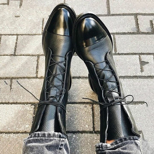 LIVIA - Botas de cuero para invierno para mujeres