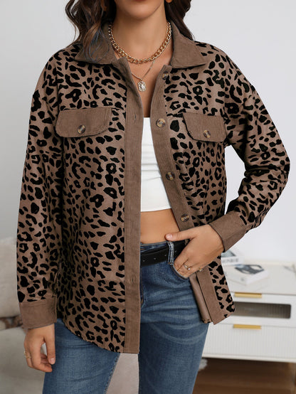 LUCÍA - Abrigo elegante con estampado de leopardo para mujer