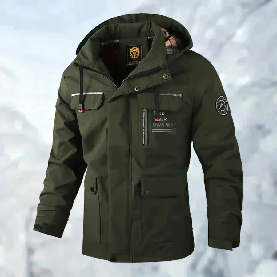 RICO - Chaqueta cortaviento multibolsillos para hombre