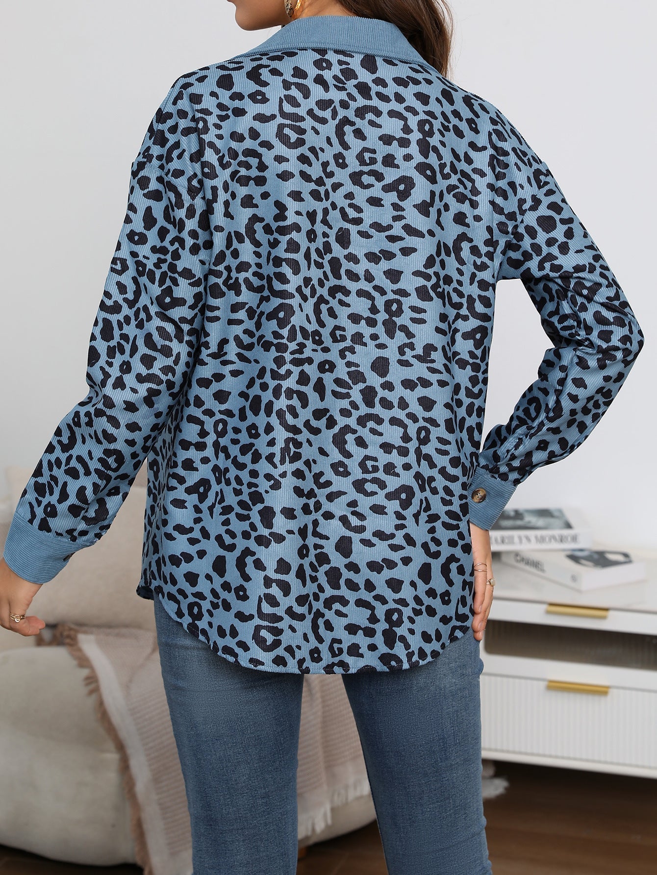 LUCÍA - Abrigo elegante con estampado de leopardo para mujer