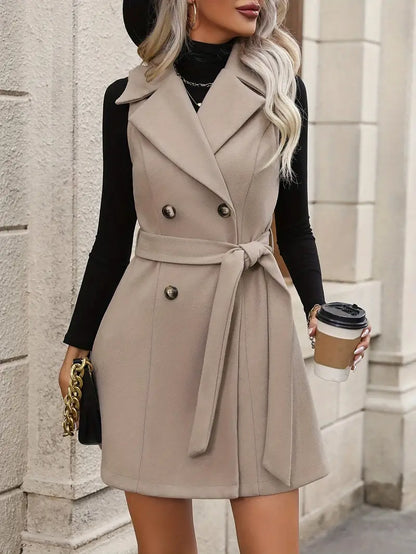 LARISSA - Blazer cruzado sin mangas elegante para mujer