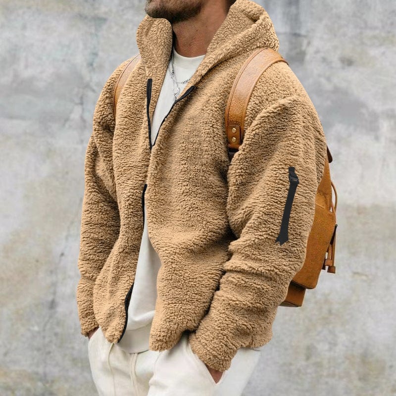 DANIEL - Chaqueta de forro polar para hombre con capucha