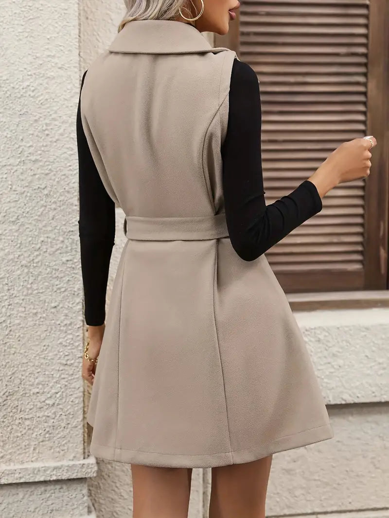 LARISSA - Blazer cruzado sin mangas elegante para mujer