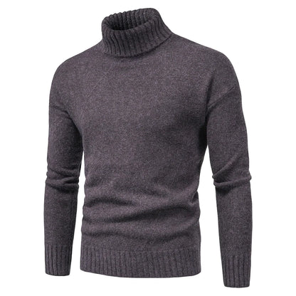 EMIL - Suéter de punto casual con cuello alto para hombre