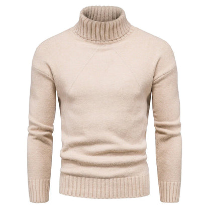 EMIL - Suéter de punto casual con cuello alto para hombre