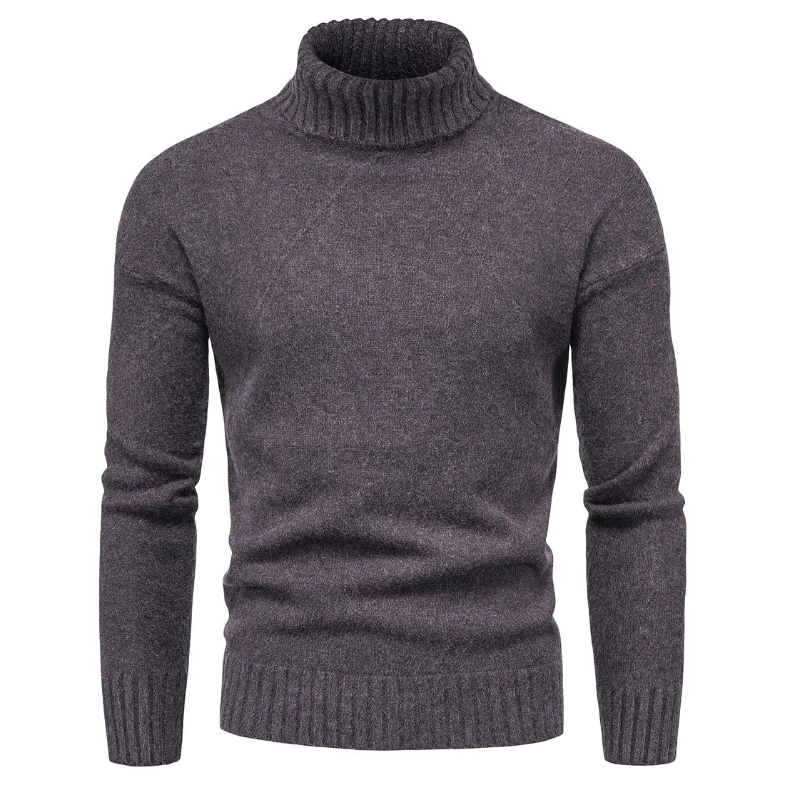 EMIL - Suéter de punto casual con cuello alto para hombre