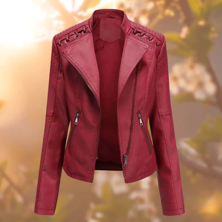 Lucia - Chaqueta Corta Ajustada para mujer Rojo