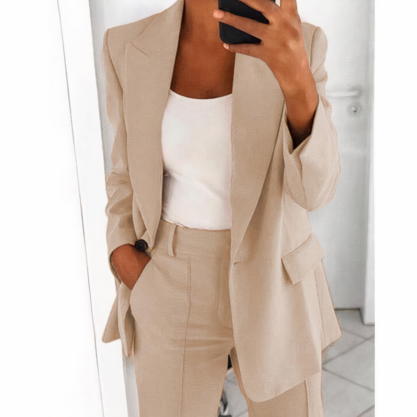 VALERIA - Conjunto de blazer y pantalón a la moda para mujer