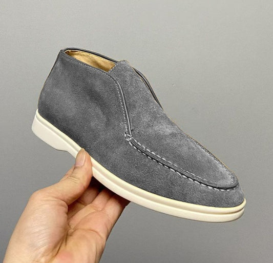 OLD MONEY - Mocasines de lujo en ante para hombre