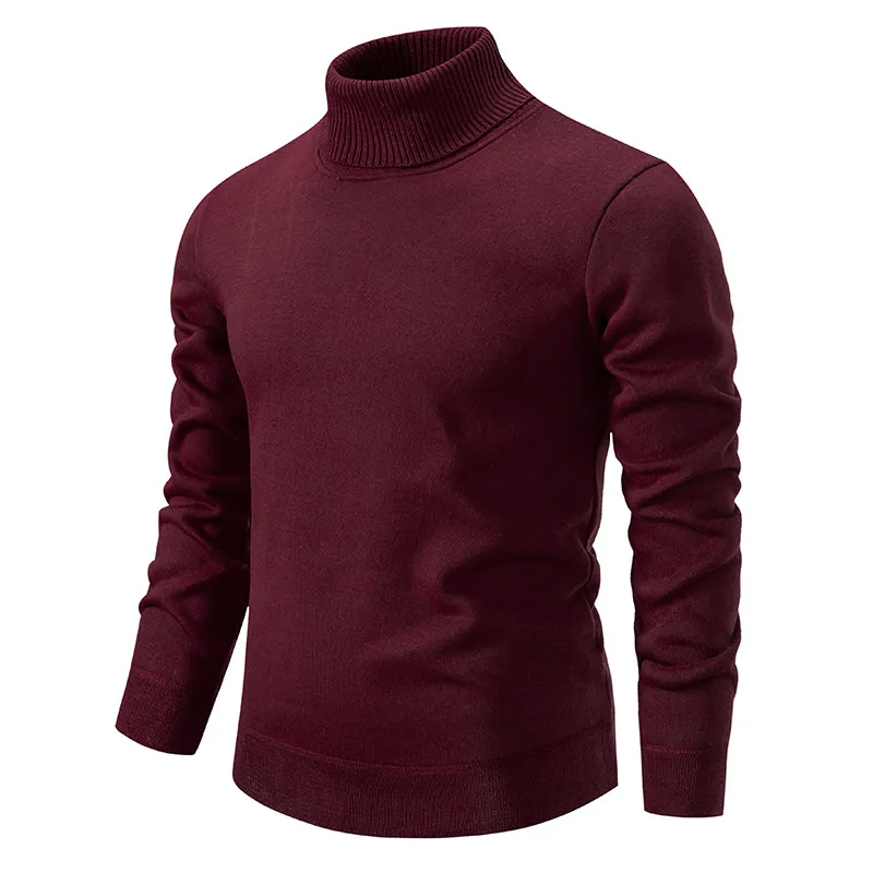 GASPAR - Jersey de cuello alto para hombre con ajuste entallado