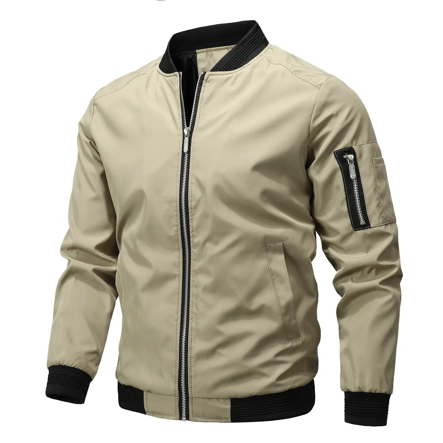 ROARKE - Cazadora bomber con cremallera para hombre