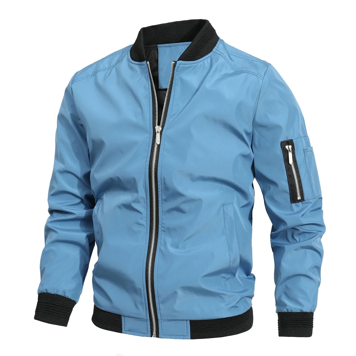 ROARKE - Cazadora bomber con cremallera para hombre