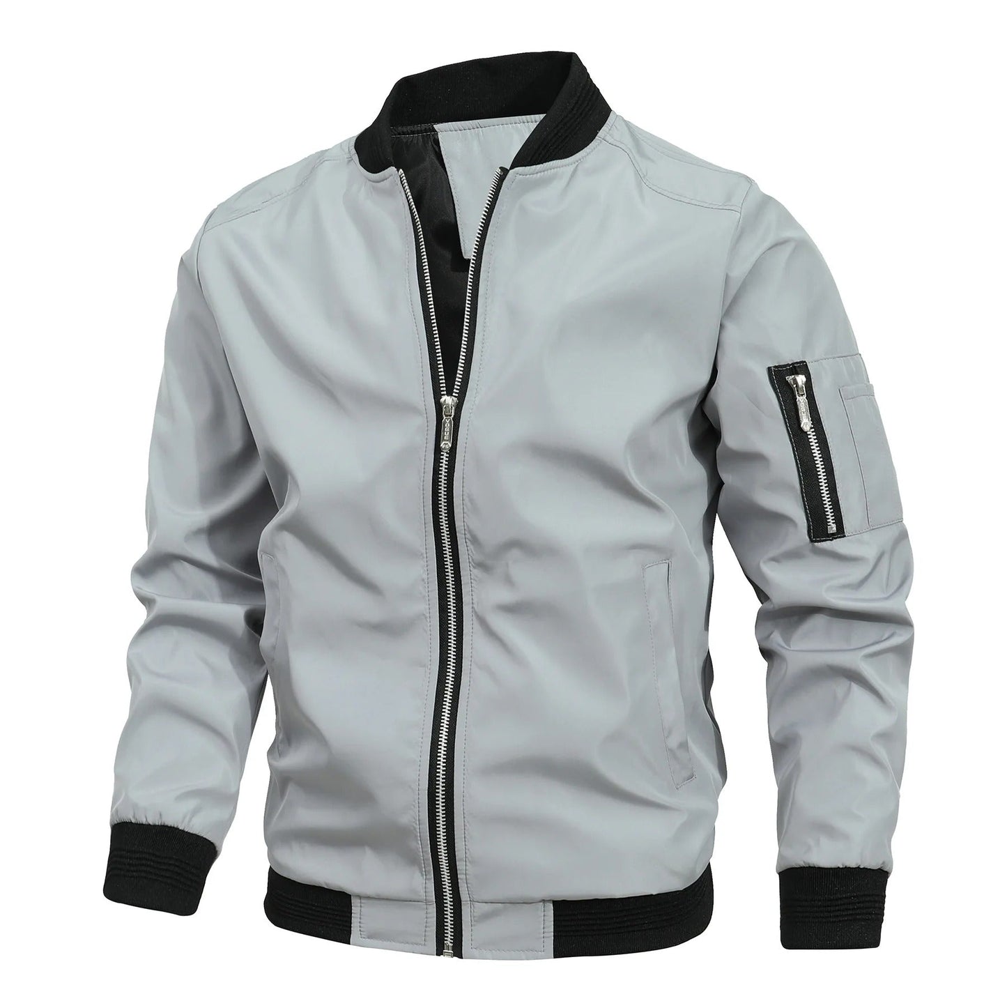 ROARKE - Cazadora bomber con cremallera para hombre