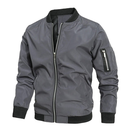 ROARKE - Cazadora bomber con cremallera para hombre