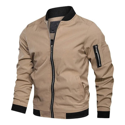 ROARKE - Cazadora bomber con cremallera para hombre