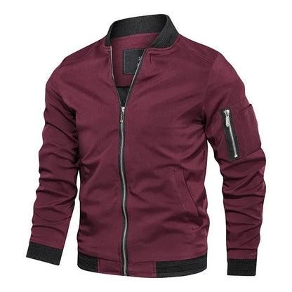 ROARKE - Cazadora bomber con cremallera para hombre