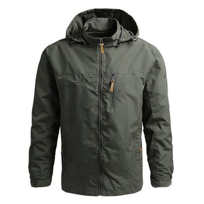 LUCAS - Chaqueta outdoor para hombre con capucha para todo tipo de clima