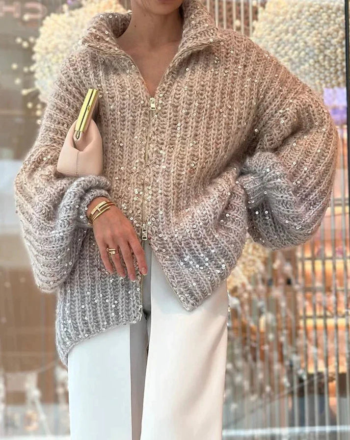 YARENA - Cárdigan oversized de punto para mujer