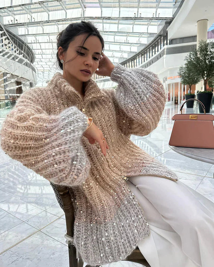 YARENA - Cárdigan oversized de punto para mujer